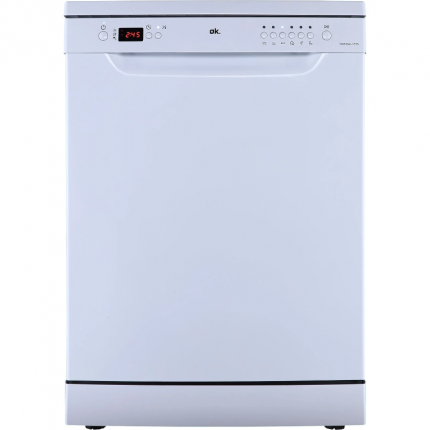 OK ODW 6041-1 E FS – Lavavajillas Compacto Blanco 60 cm, 12 Cubiertos