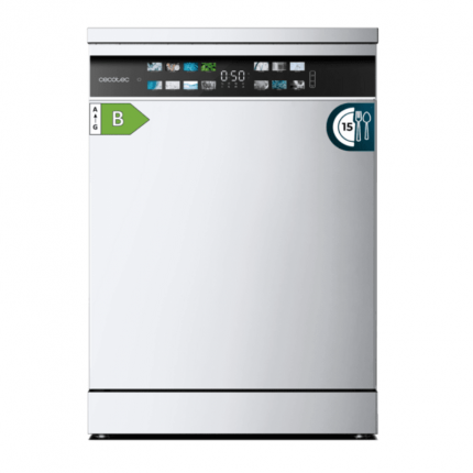 Cecotec Aguazero 6700 B – Lavavajillas Independiente 60 cm, 15 Servicios